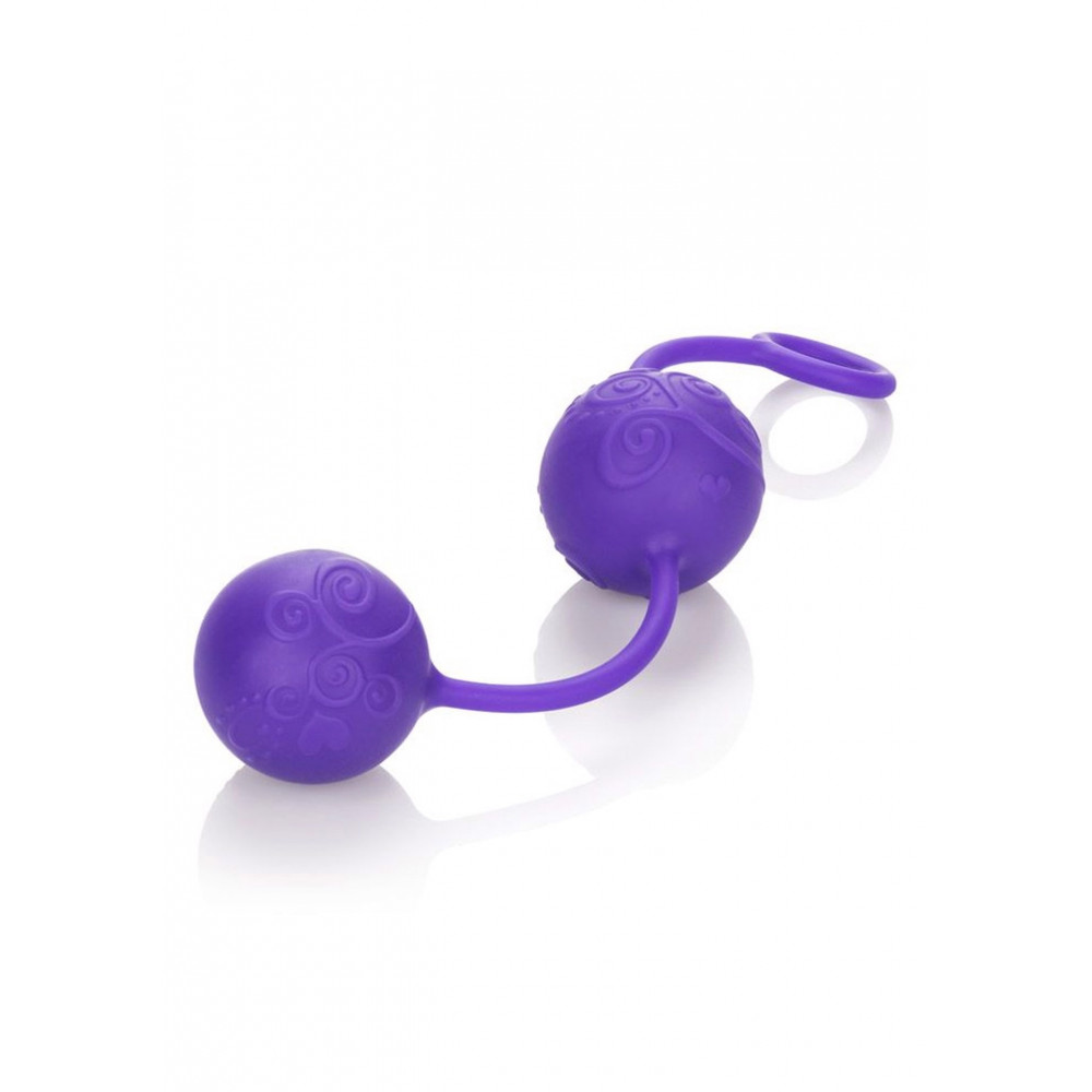 Секс игрушки - Вагинальные шарики силиконовые Posh Silicone O Balls фиолетовые California Exotic