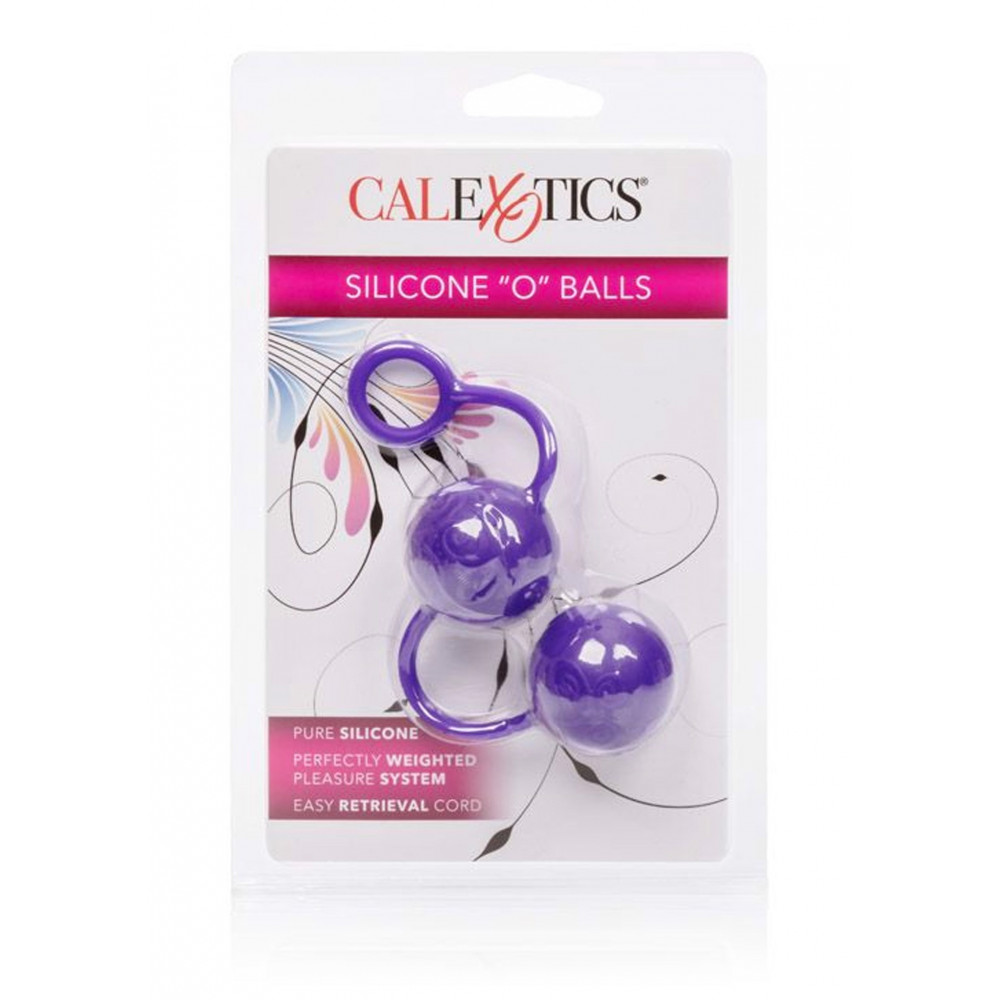Секс игрушки - Вагинальные шарики силиконовые Posh Silicone O Balls фиолетовые California Exotic 1