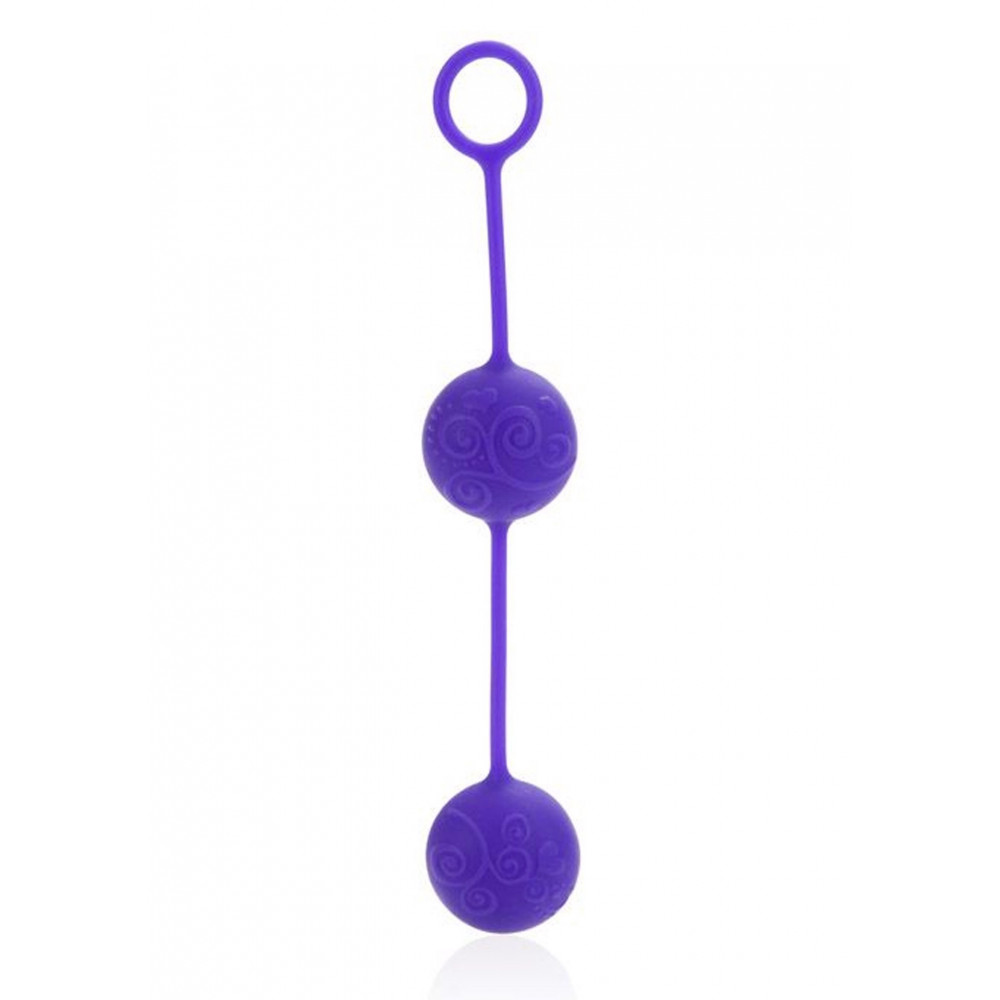 Секс игрушки - Вагинальные шарики силиконовые Posh Silicone O Balls фиолетовые California Exotic 2