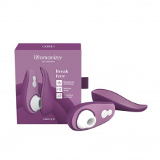 Вакуумний стимулятор клітора Womanizer Liberty 2 Dark Purple, фіолетовий