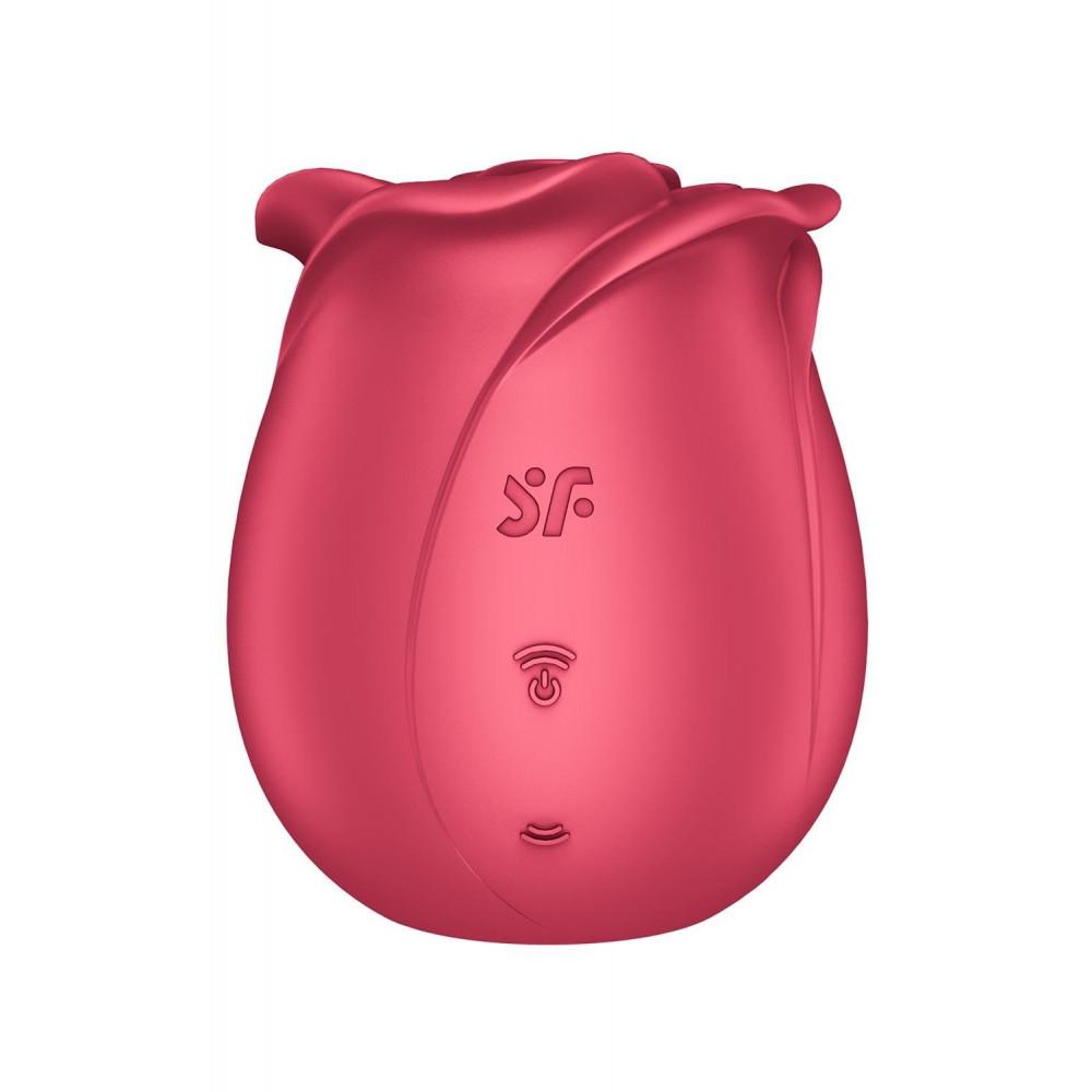 Вакуумный вибратор - Вакуумный стимулятор роза Satisfyer Pro 2 красный, 7 см 1