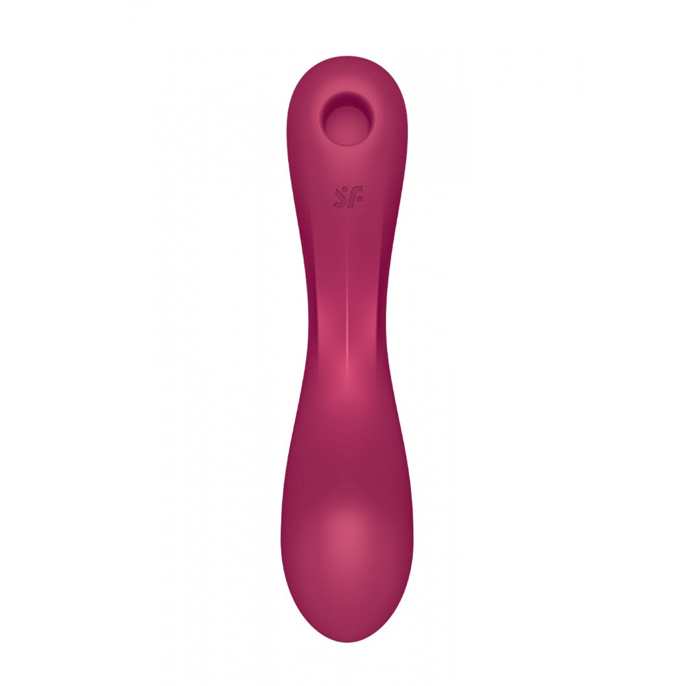 Разное - Вакуумный вибратор с тройной стимуляцией Satisfyer Curvy Trinity 1, бордовый 1
