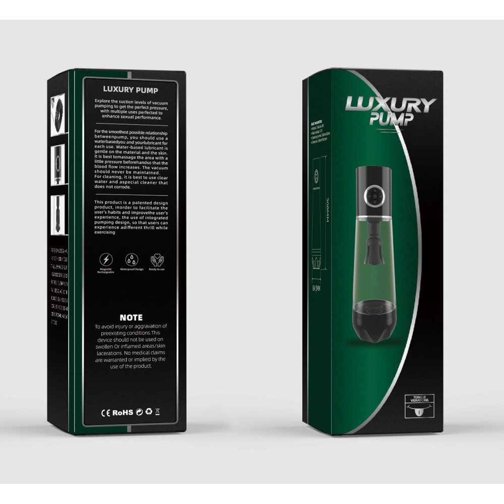  - Водонепроникна, автоматична вакуумна помпа із зарядкою від USB CANWIN Luxury Pump, P460AU 8