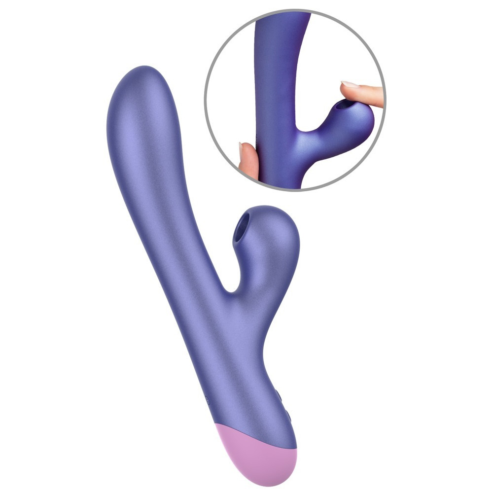 Різне - Кролик вібратор з пульсатором для клітора ROMP Pulse фіолетовий 1