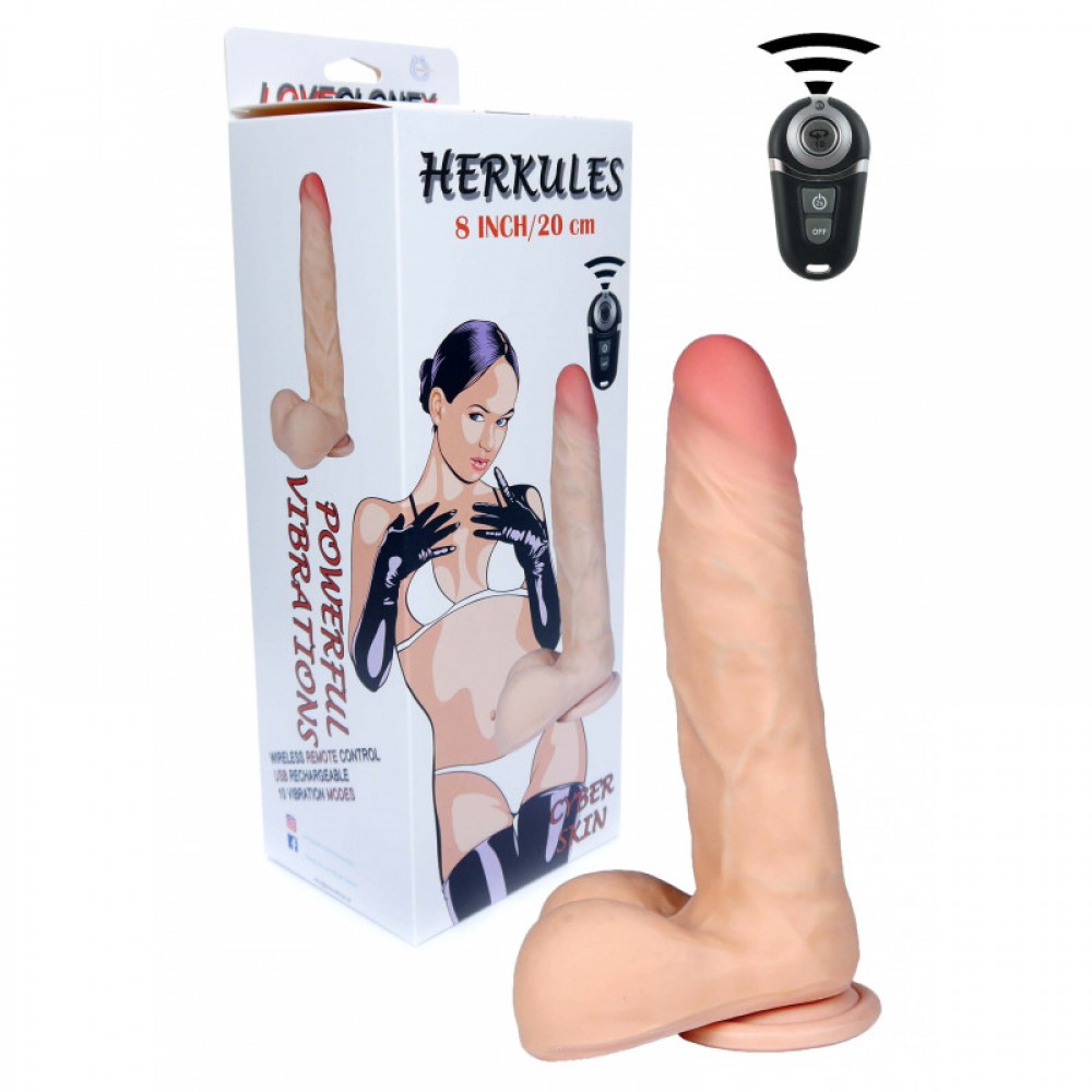 Вибратор - Вибратор киберкожа USB с пультом LOVECLONEX HERCULES