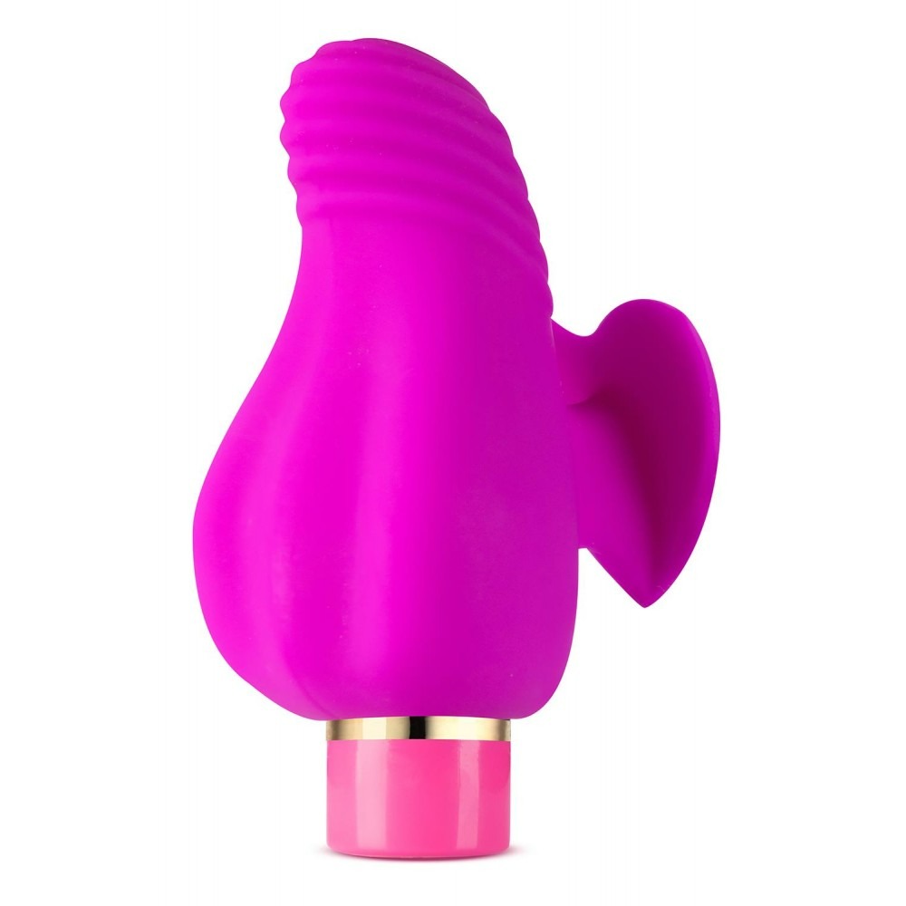 Секс игрушки - Вибратор на палец с рельефом Aria Blush, силиконовый, розовый
