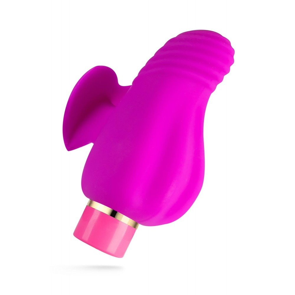 Секс игрушки - Вибратор на палец с рельефом Aria Blush, силиконовый, розовый 6