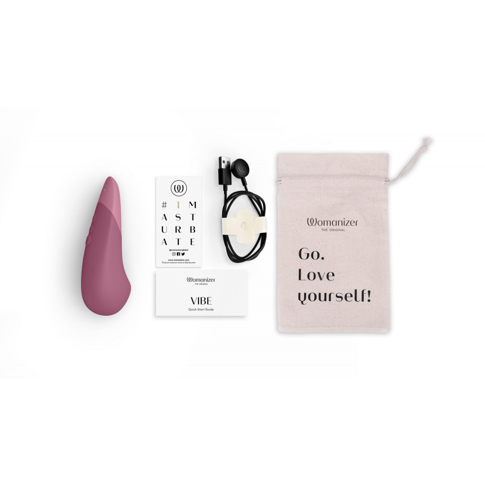 Разное - Вибратор универсальный бесшумный Womanizer Vibe Dusky, розовый 4