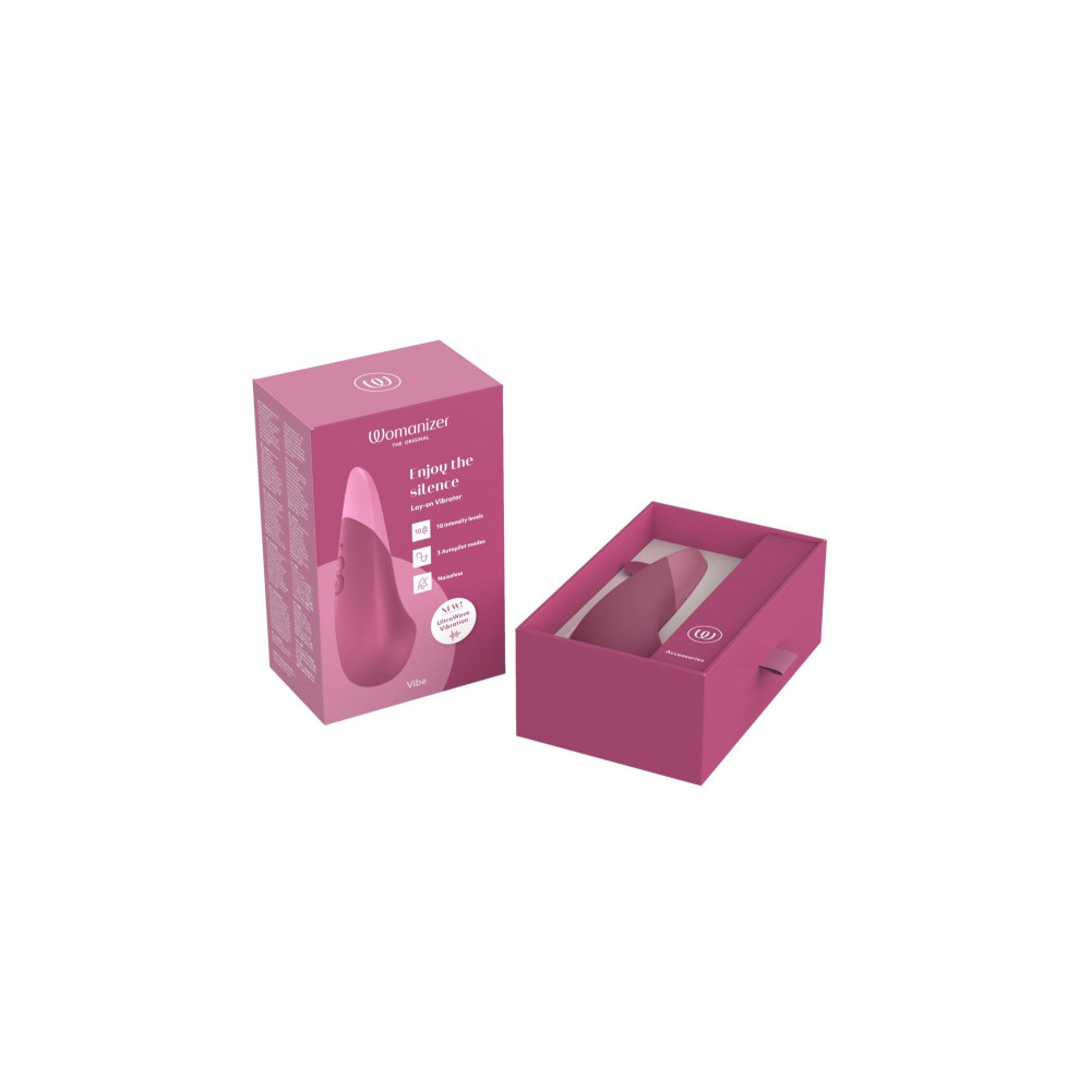 Разное - Вибратор универсальный бесшумный Womanizer Vibe Dusky, розовый 13