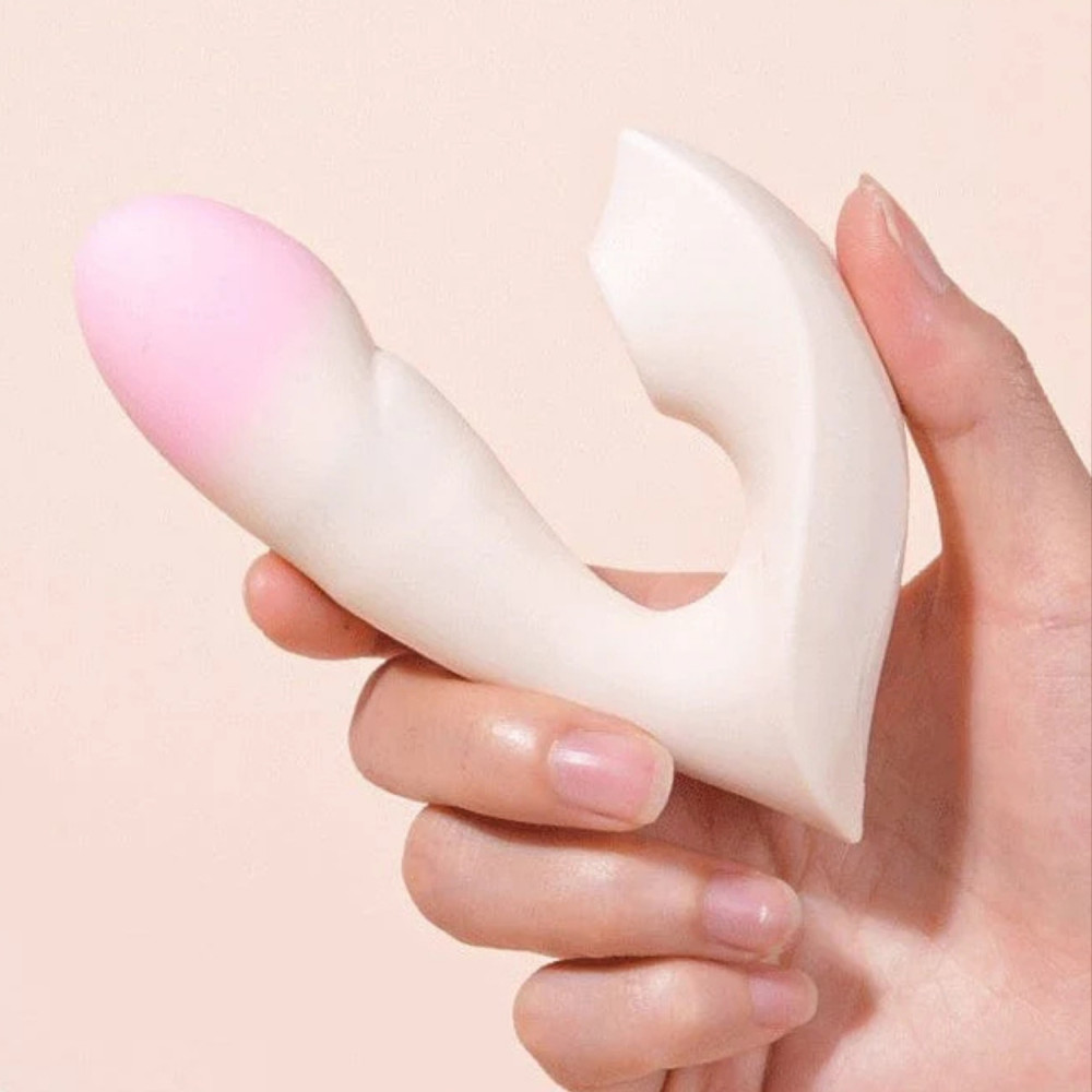  - Вібратор Zemalia Youmi з фрикцією і вакуумним стимулятором для клітора + APP, градієнт рожевий 2