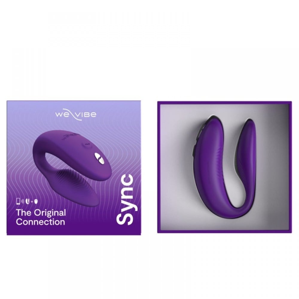 Секс игрушки - Инновационный смарт вибратор We Vibe Sync 2 Purple для пары, фиолетовый 3