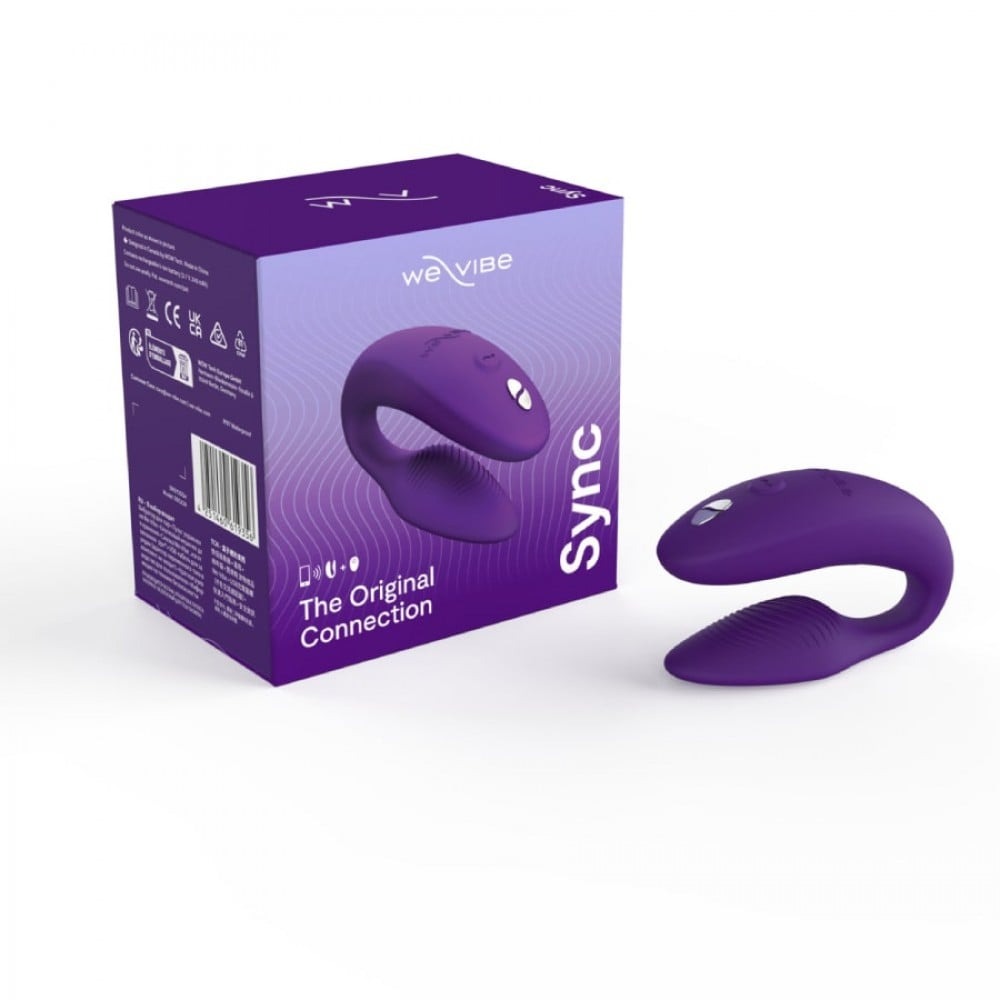 Секс игрушки - Инновационный смарт вибратор We Vibe Sync 2 Purple для пары, фиолетовый