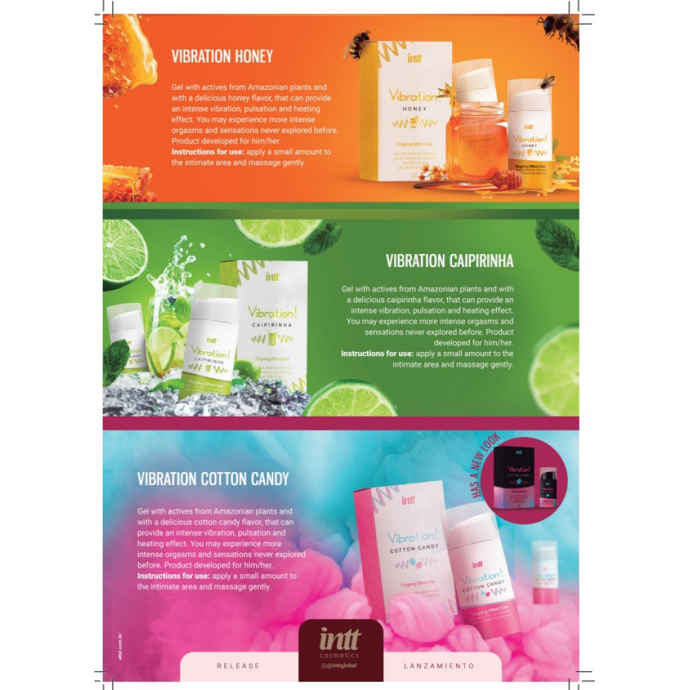 Різне - Рідкий вібратор INTT Vibration Cotton Candy зі смаком солодкої вати, 15 мл 7