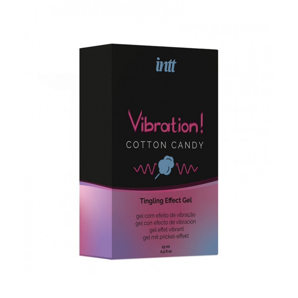 Різне - Рідкий вібратор INTT Vibration Cotton Candy зі смаком солодкої вати, 15 мл 1