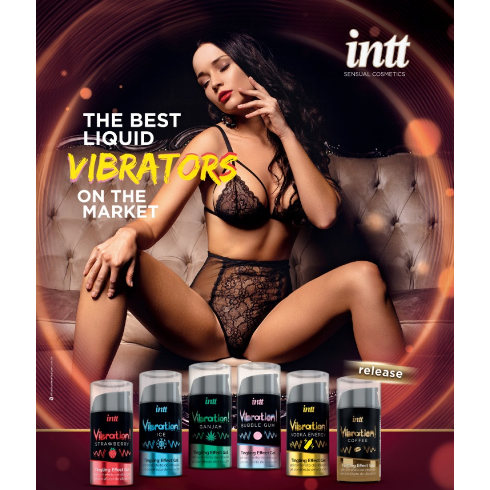 Різне - Рідкий вібратор INTT Vibration Cotton Candy зі смаком солодкої вати, 15 мл 4
