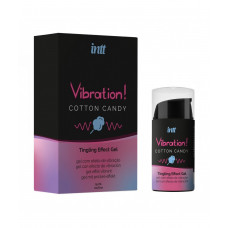Рідкий вібратор INTT Vibration Cotton Candy зі смаком солодкої вати, 15 мл