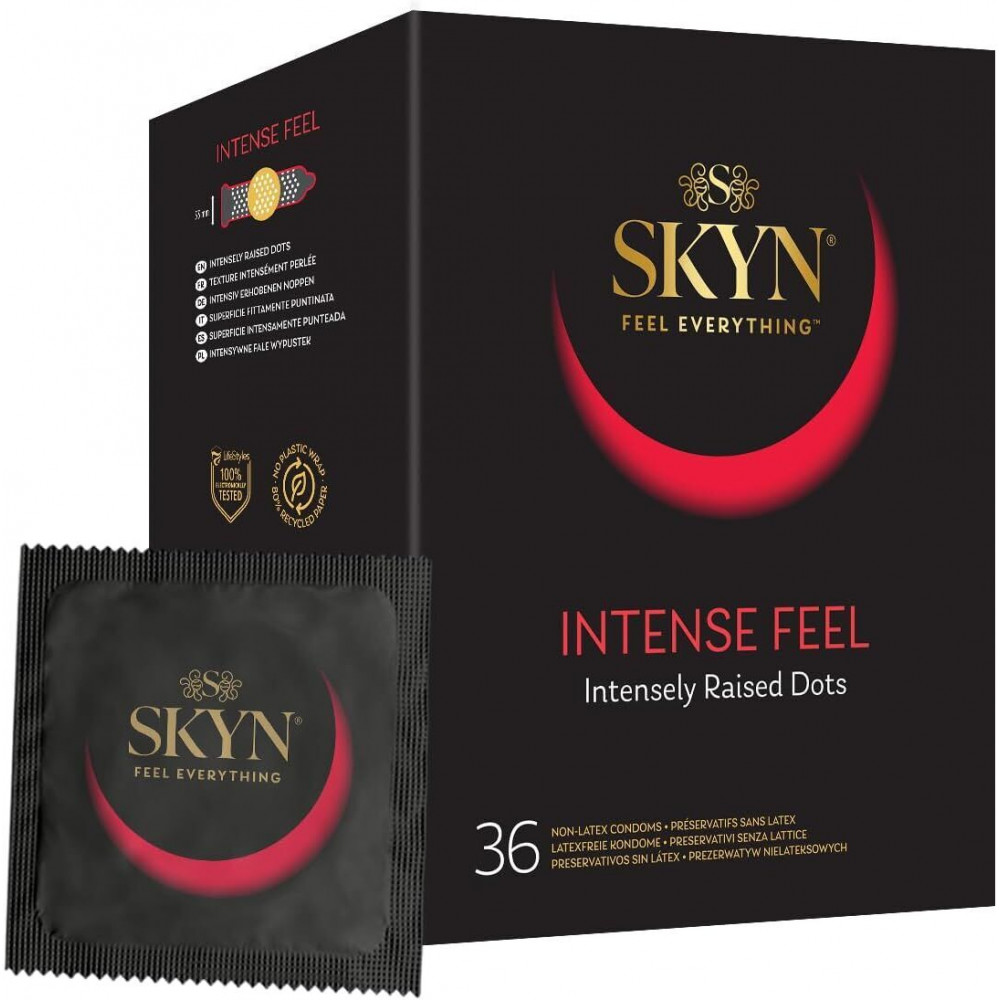 Секс игрушки - Безлатексные премиум-презервативы SKYN Intense Feel 36 шт (мятая упаковка!!!)