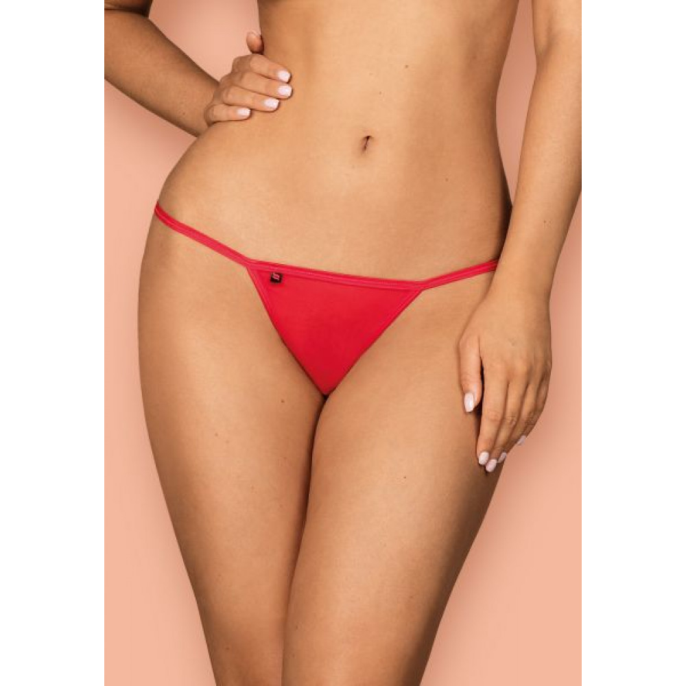 Сексуальные трусики - Стринги Obsessive Giftella thong red S/M