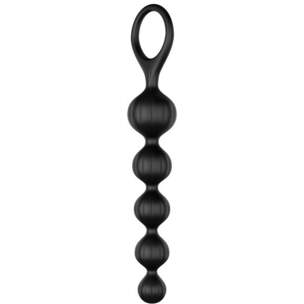 Анальные бусы и цепочки - T360077 Набор анальных цепочек SATISFYER BEADS BLACK 3