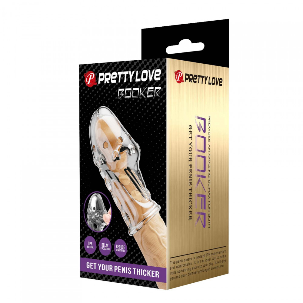 - Насадка стимулирующая Pretty Love - Booker Clear, BI-026289M 7
