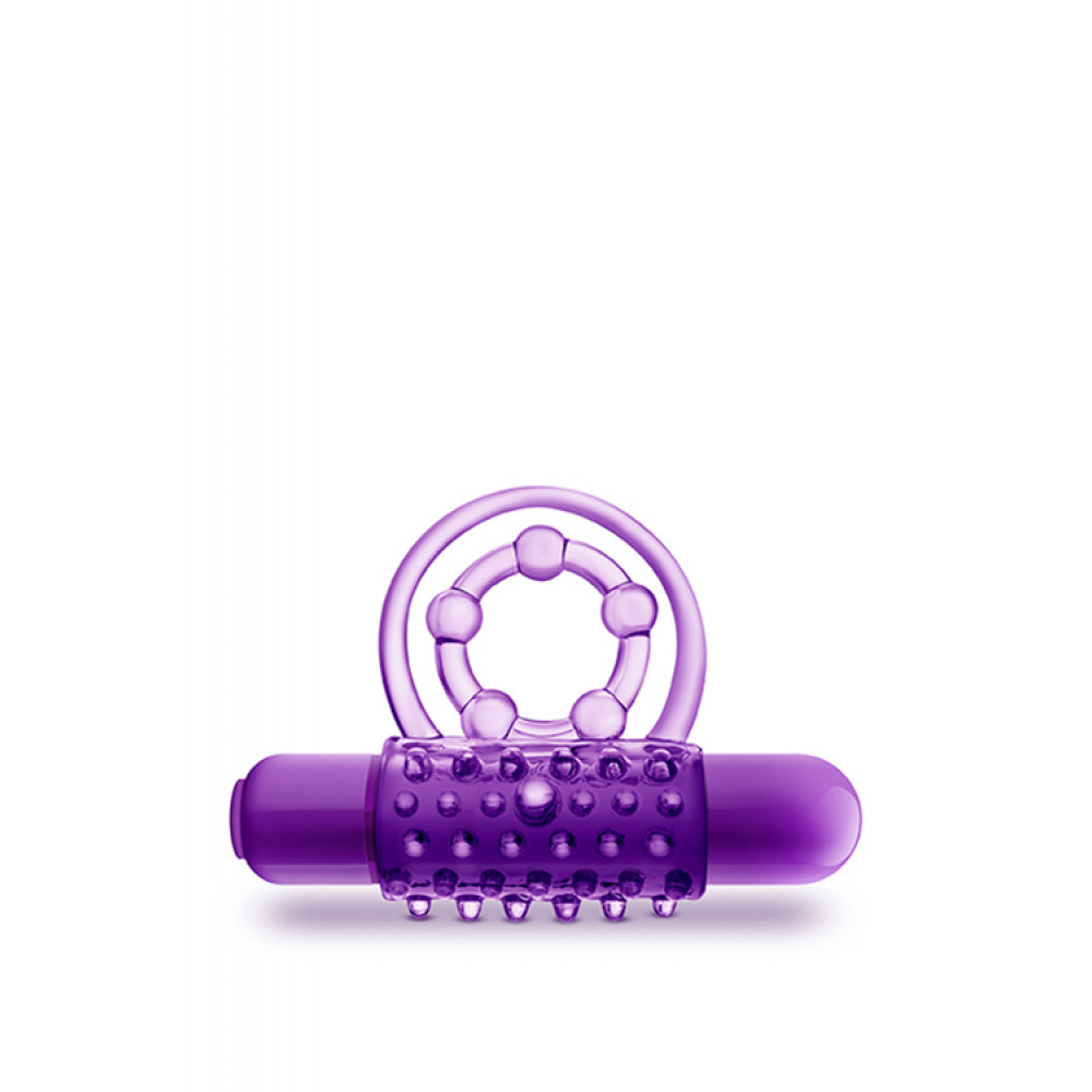 Эрекционные кольца и насадки на член - Эрекционное виброкольцо Blush PLAY WITH ME Purple