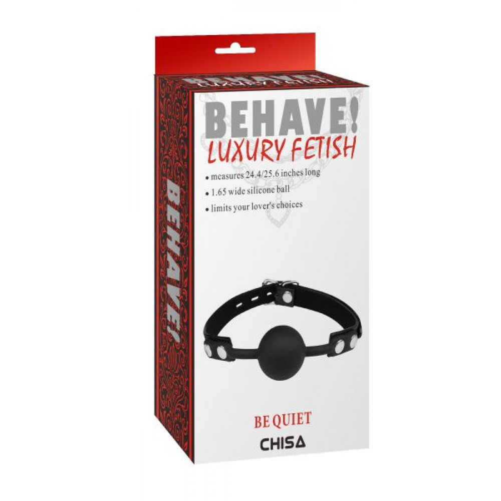 Кляп - Кляп Chisa Behave Luxury Fetish 1