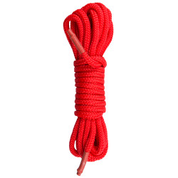 Бондажная веревка Easytoys, нейлоновая, красная, 10 м