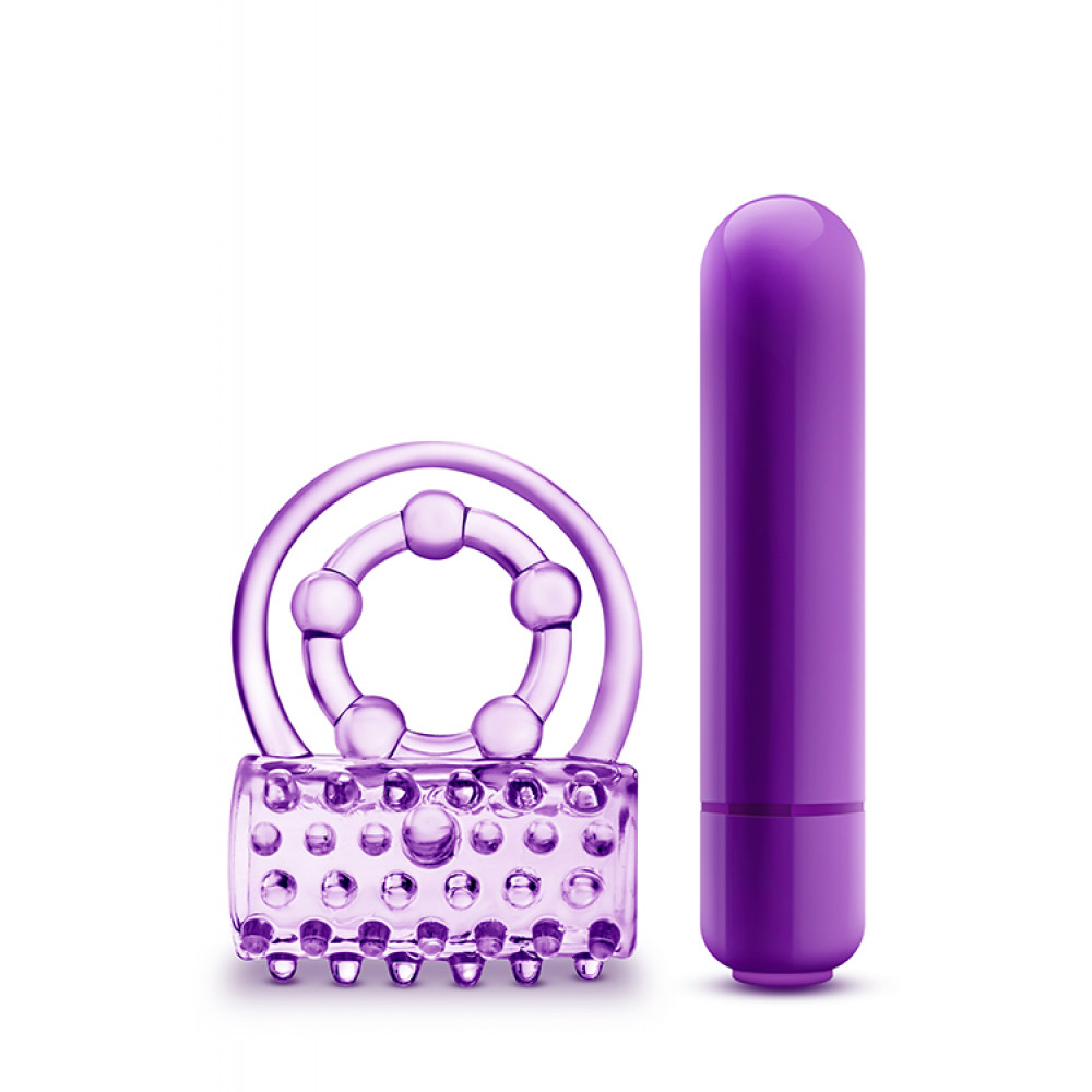 Эрекционные кольца и насадки на член - Эрекционное виброкольцо Blush PLAY WITH ME Purple 2