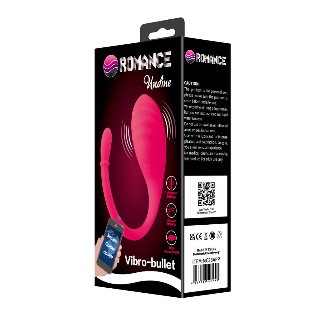  - Виброяйцо управляемое смартфоном Romance - Undine App Control Bullet Vibrator, MC39APP 8