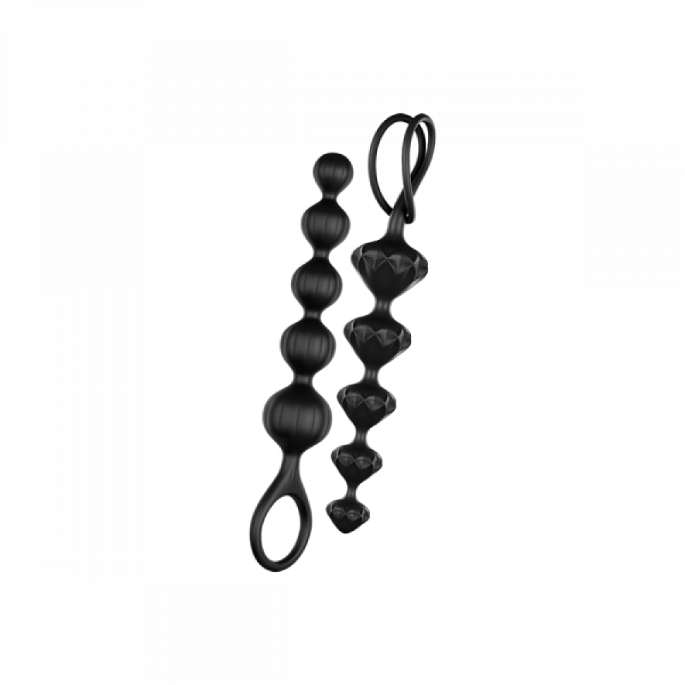 Анальные бусы и цепочки - T360077 Набор анальных цепочек SATISFYER BEADS BLACK