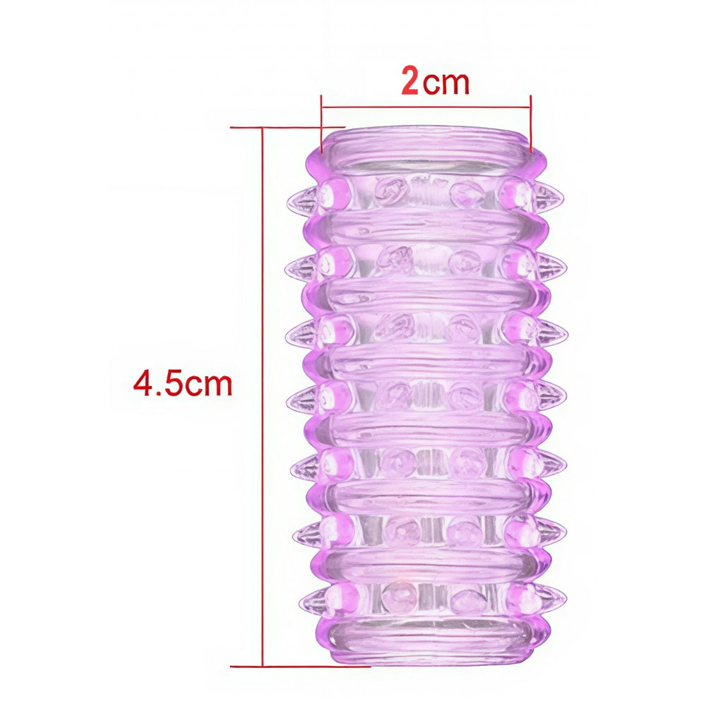 - Стимулююча насадка Meleon - Caterpillar Delay Sleeve (Assorted Colors), PS-37 4