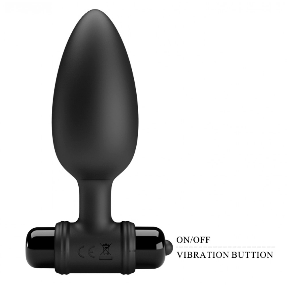 Анальные игрушки - Анальный стимулятор с вибрацией Pretty Love Vibra Butt Plug II, BI-040107 3
