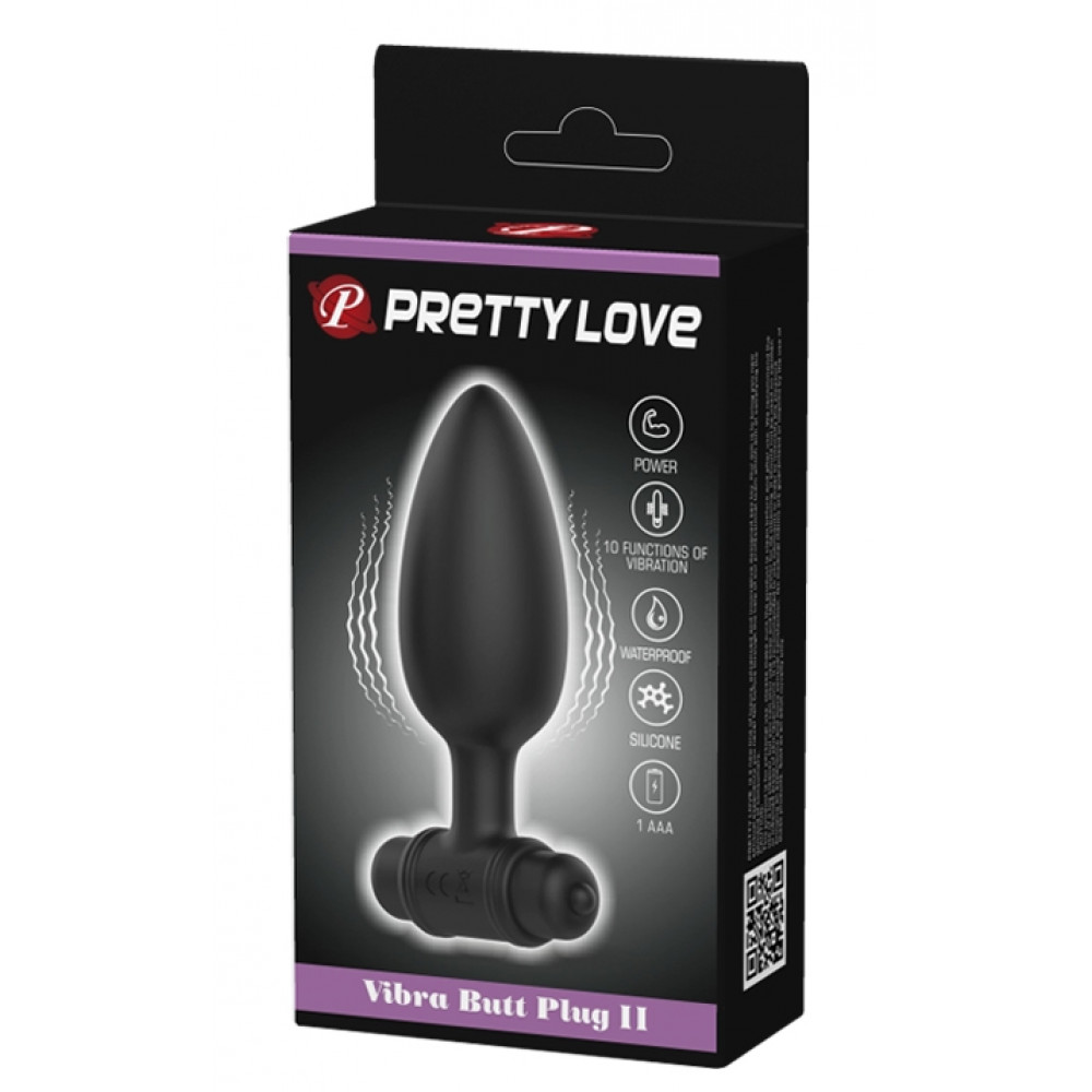 Анальные игрушки - Анальный стимулятор с вибрацией Pretty Love Vibra Butt Plug II, BI-040107 1