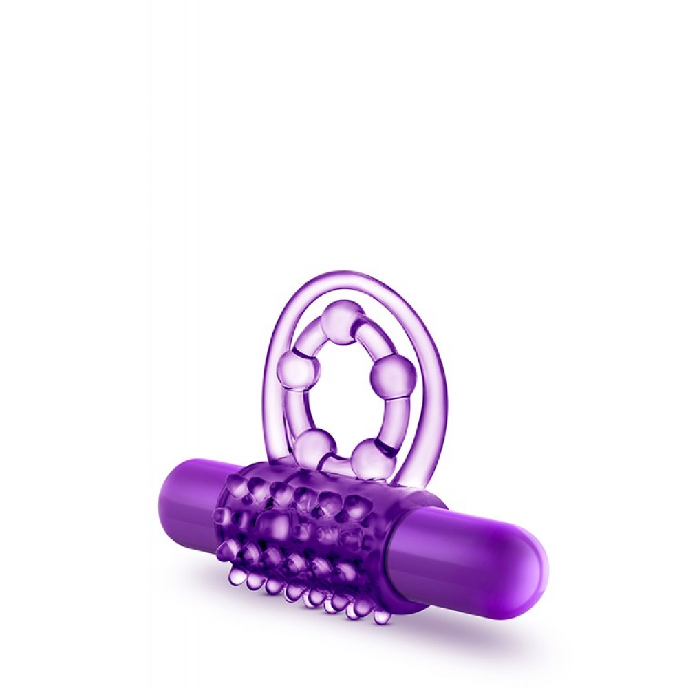 Разное - Эрекционное виброкольцо Blush PLAY WITH ME фиолетовое 2