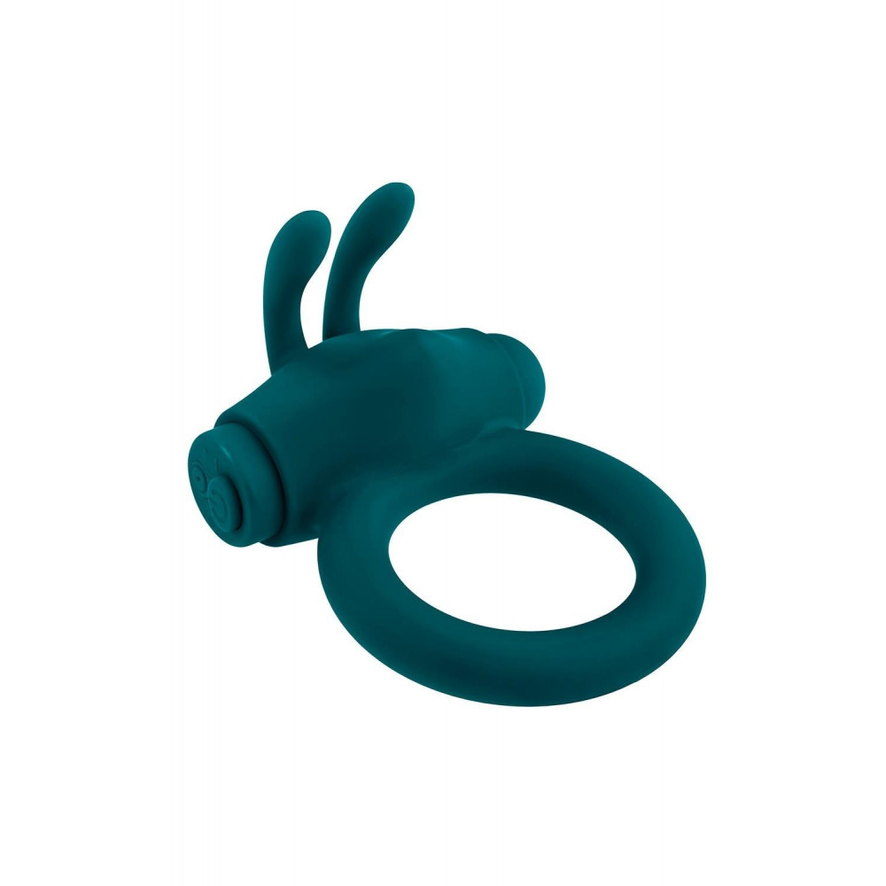 Эрекционные кольца с вибрацией - Эрекционное кольцо с вибропулей Evolved Playboy Bunny Buzzer, зеленое 4