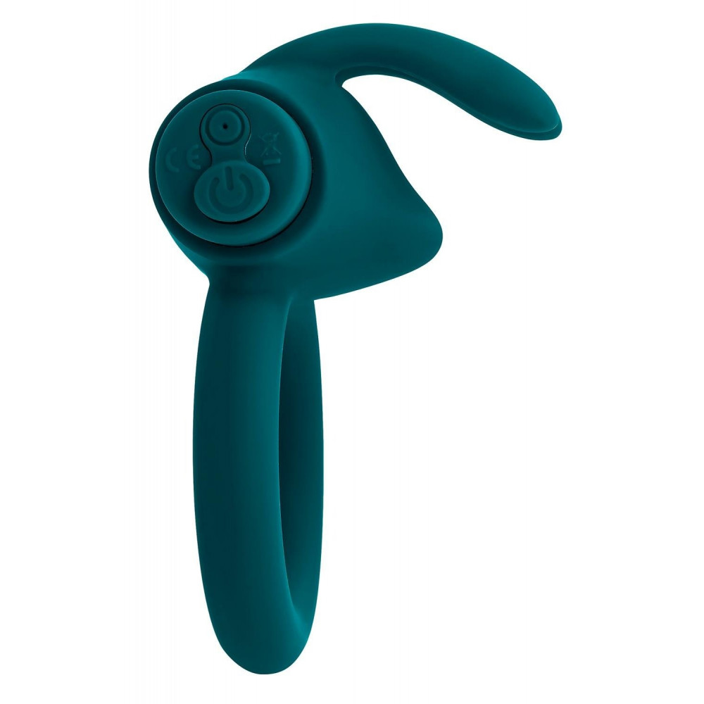 Эрекционные кольца с вибрацией - Эрекционное кольцо с вибропулей Evolved Playboy Bunny Buzzer, зеленое 2