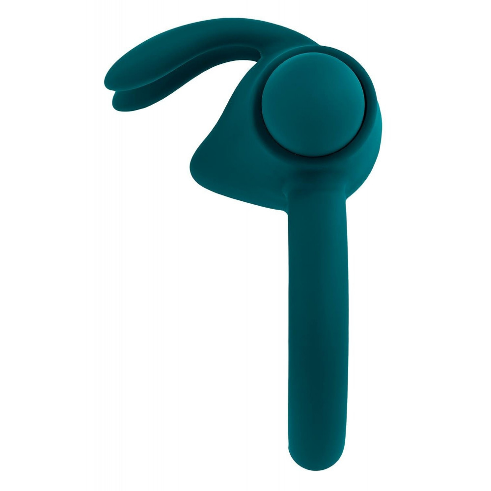 Эрекционные кольца с вибрацией - Эрекционное кольцо с вибропулей Evolved Playboy Bunny Buzzer, зеленое 3