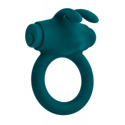 Эрекционное кольцо с вибропулей Evolved Playboy Bunny Buzzer, зеленое