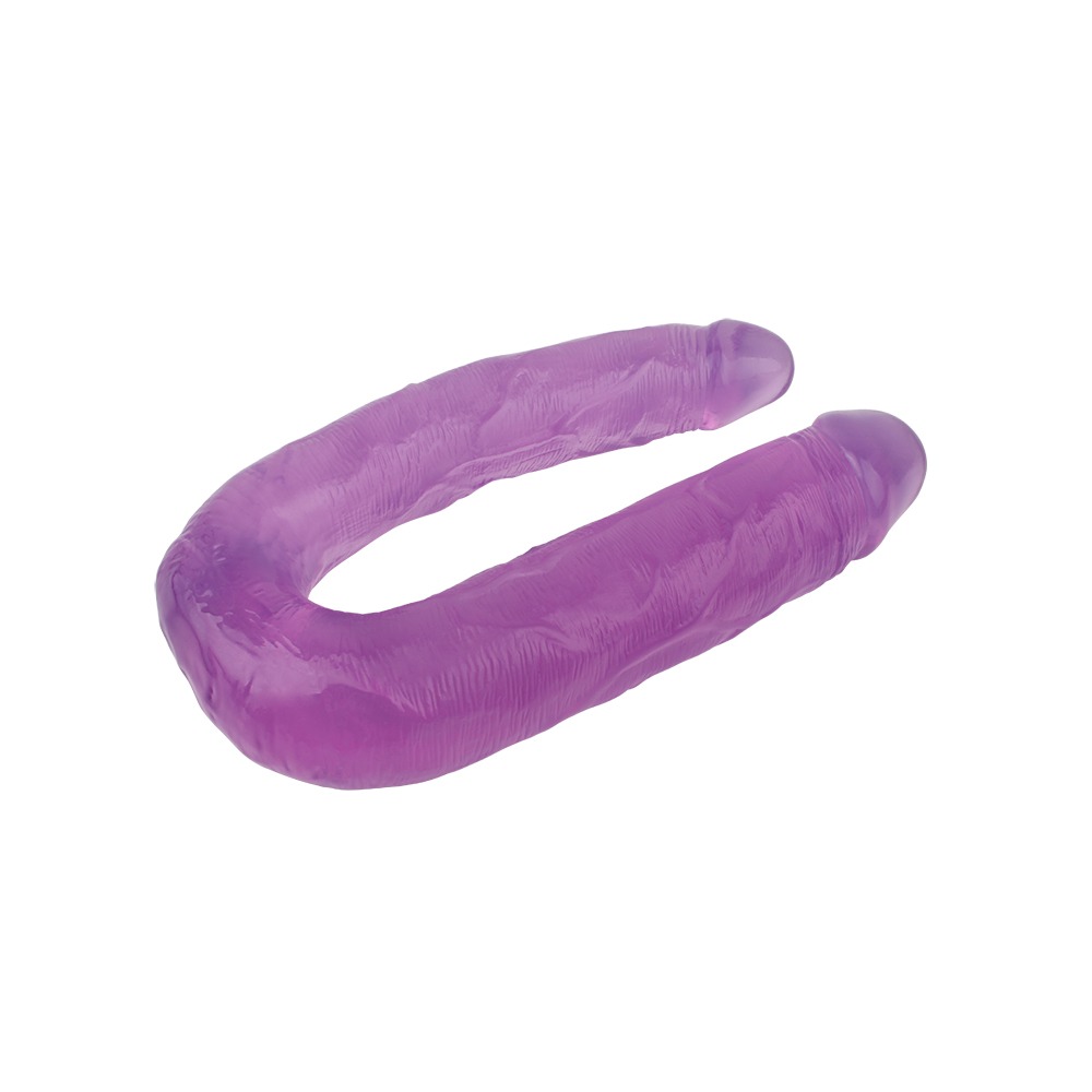 Разное - Фаллоимитатор двойной Chisa Hi-Rubber, фиолетовый 2