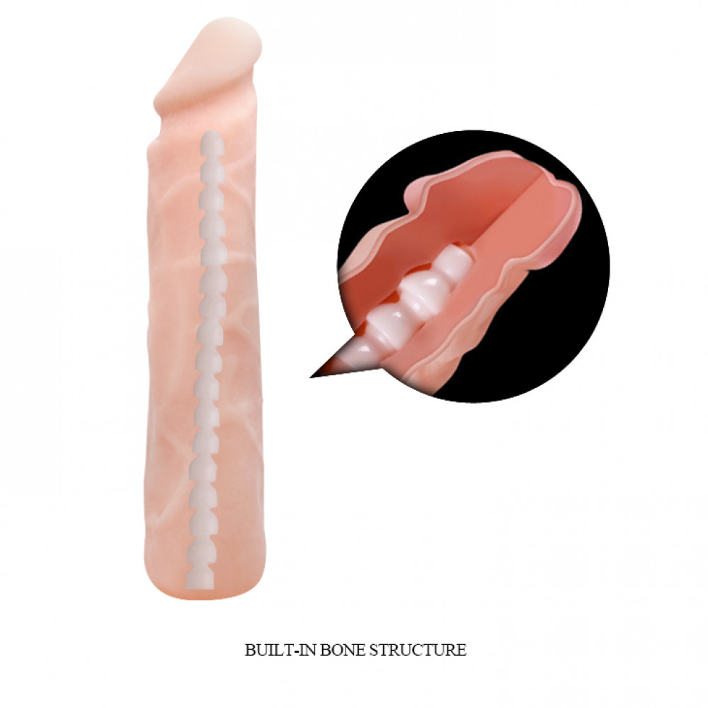 Фаллоимитаторы - Фаллоимитатор реалистичный с хребтом Baile Love Companion, 24 см 6