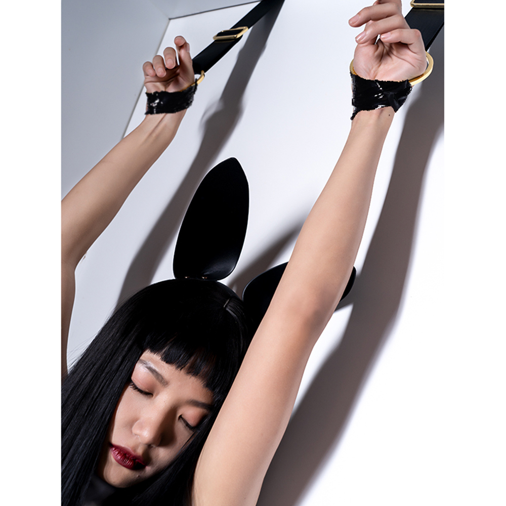 Різне - Фіксатори на двері UPKO Over the Door зі стрічкою для бондажу в комплекті, чорного кольору 6