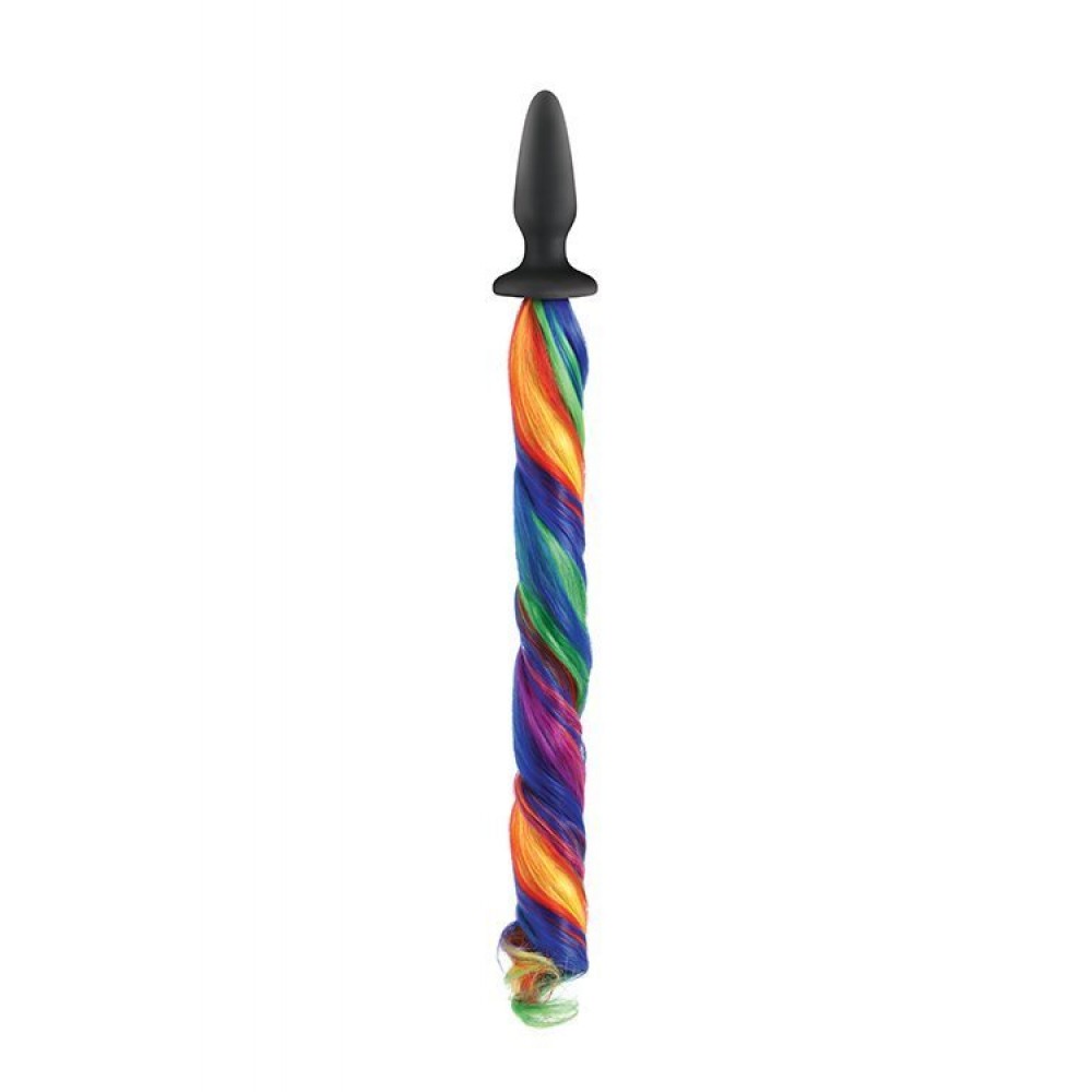 Анальные игрушки - Анальная пробка NS Novelties Unicorn Tails, Радужный хвост