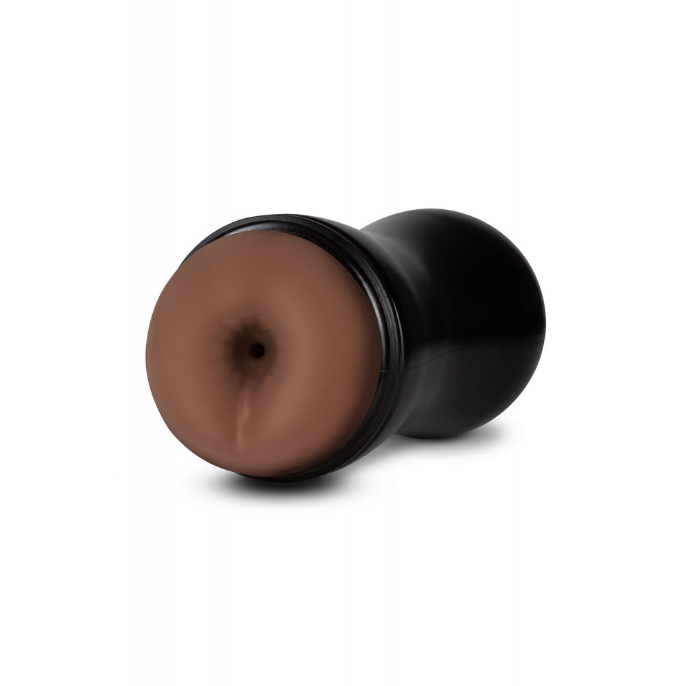 Мастурбаторы без вибрации - Мастурбатор-анус Blush Coverboy The Mechanic в колбе, коричневый, 18.5 см 1