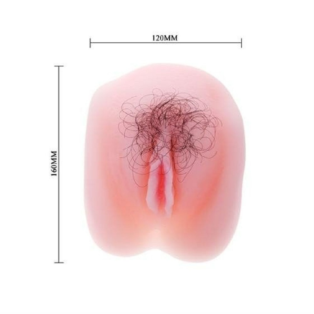  - Мастурбатор з вібрацією Anthea Magic Flesh реалістичний, з двома отворами, тілесний 16 х 12 см 2