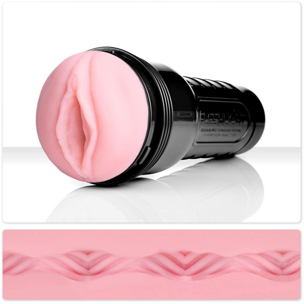 Секс игрушки - Мастурбатор в колбе Fleshlight Pink Lady Vortex, киберкожа, телесный