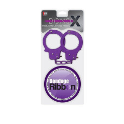 Набір DreamToys Bondx наручники та скотч, фіолетовий