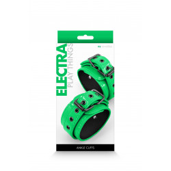 Фиксаторы на ноги NS Novelties Electra Play Things Wrist Cuffs, зеленый неон