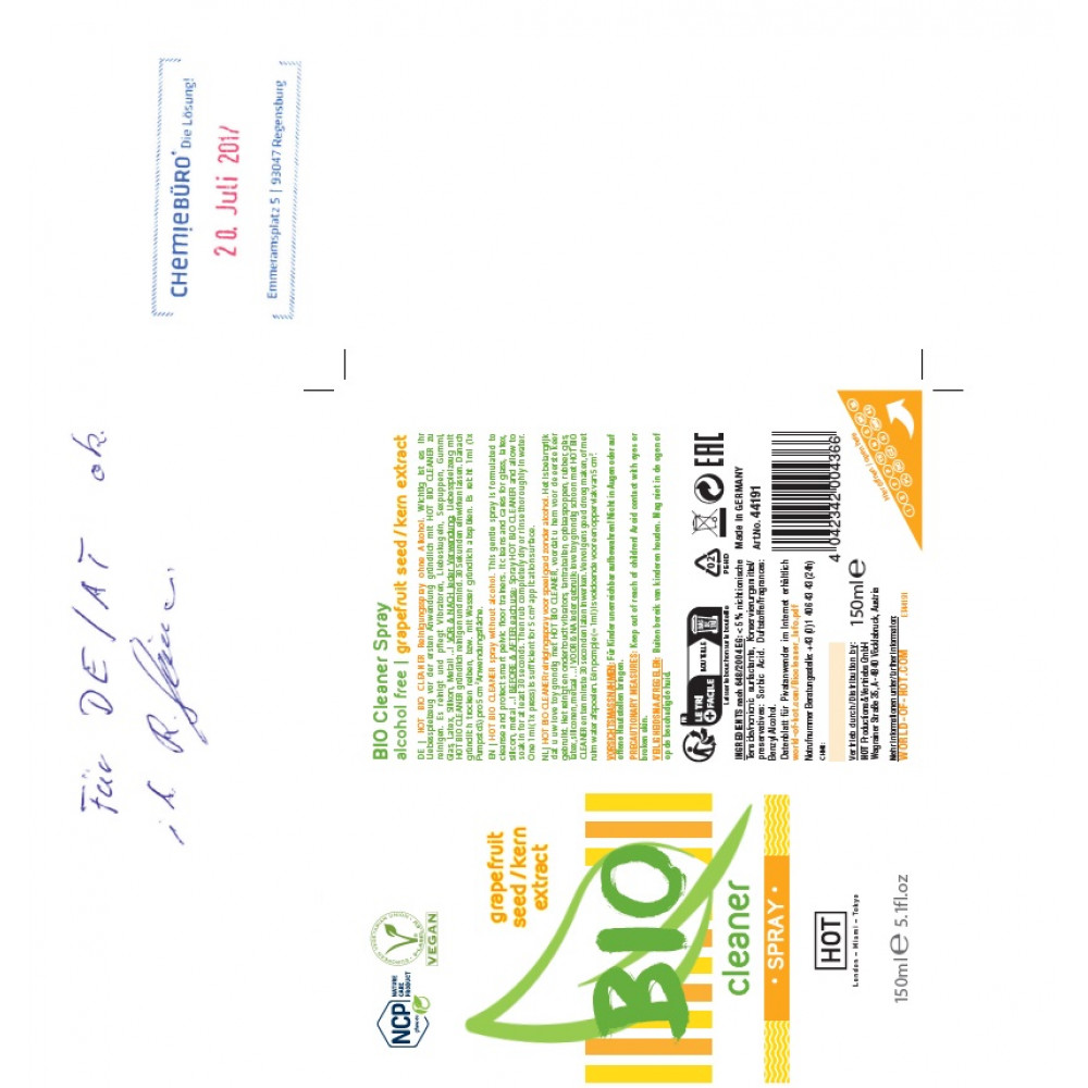 Разное - Очиститель Hot Bio Cleaner Spray, 150 мл 3