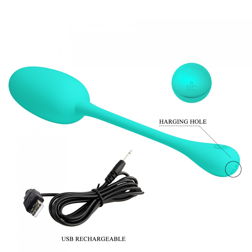 Різне - Віброяйце, що перезаряджається Pretty Love - Knucker Green, BI-014786-4 10