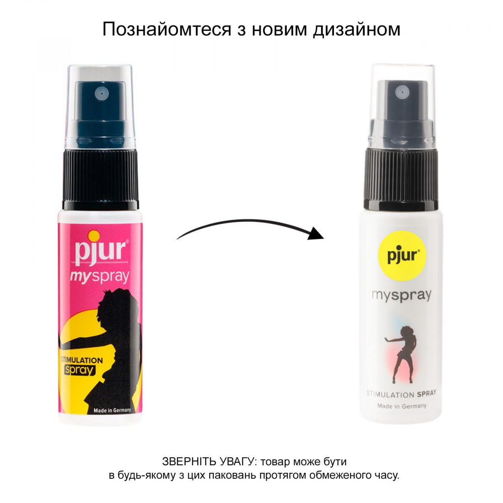 Женские смазки - Возбуждающий спрей для женщин pjur myspray 20 мл, с экстрактом алоэ, эффект покалывания 8